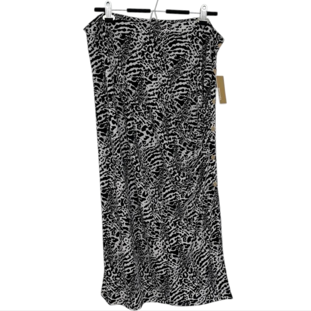 MICHAEL Michael Kors Black and White Maxi Skirt